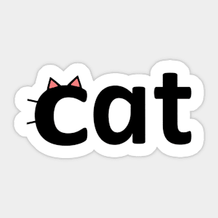 Black cat Sticker